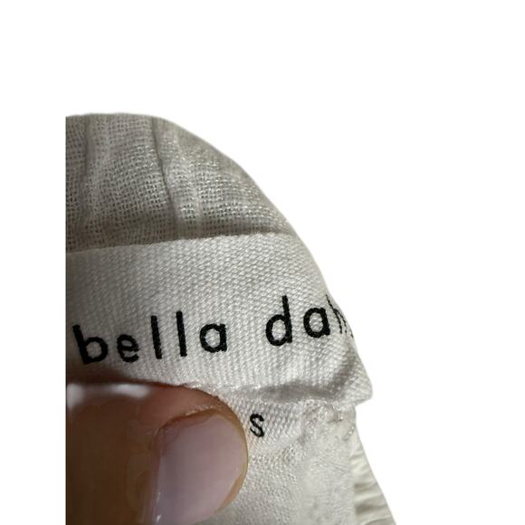 Bella Dahl White 2 Piece Side Slit Tie Front Wide Leg Coastal Beach Pant Top Set - Picture 7 of 11